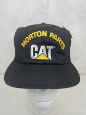 Vintage Caterpillar CAT Men’s Black Hat Mesh Back - NWT -USA Made -Morton Parts