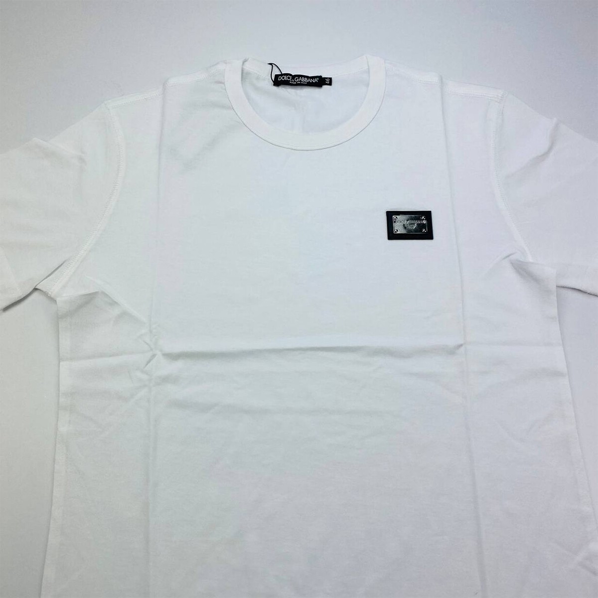 Dolce & Gabbana Essential Logo Plaque T-shirt Short Sleeve White