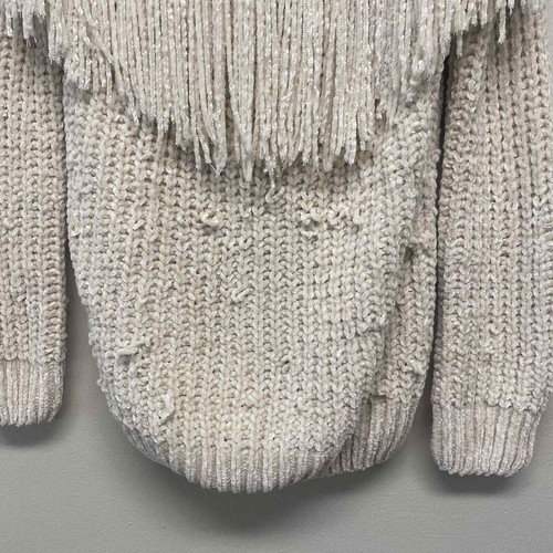 Forever 21 Women's Small Sweater Cowl Neck Long Sleeve Ivory CozyWarm Loose Knit - Picture 3 of 16