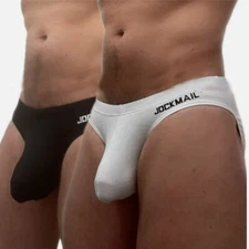 Jockmail Sexy Men's Underwear Briefs U convex Pouch Design Cotton Underpants US