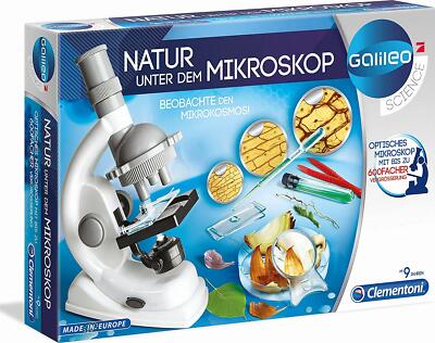 Clementoni 69804 Galileo Science Natur unter dem Mikroskop Biologielabor Kinder