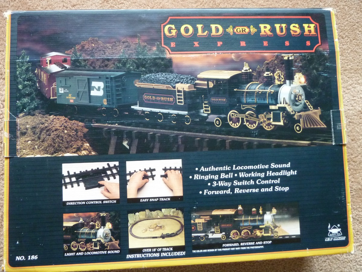 Gold Rush Express Vintage Train Set Number 186, includes 4