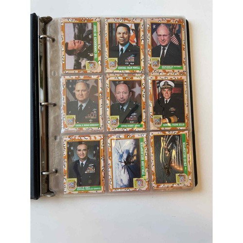 Desert Storm Trading Cards Complete Set of 88 in binder 1991 eBay