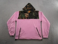 Trail Crest Women's Pink Camo Fleece Jacket Outdoor Casual Comfort Hunting