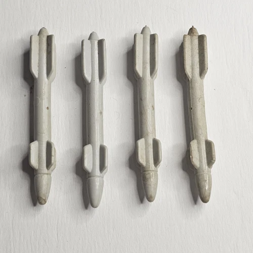 1984 Vtg Gi Joe Killer Whale Hovercraft Missiles Lot of 4 Vehicle Part