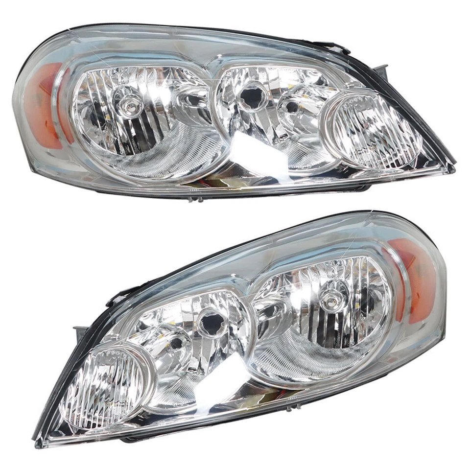 For 2006-11 12 13 Chevy Impala/14-16 Impala Limited Left+Right Chrome Headlights Foto 3 de 4