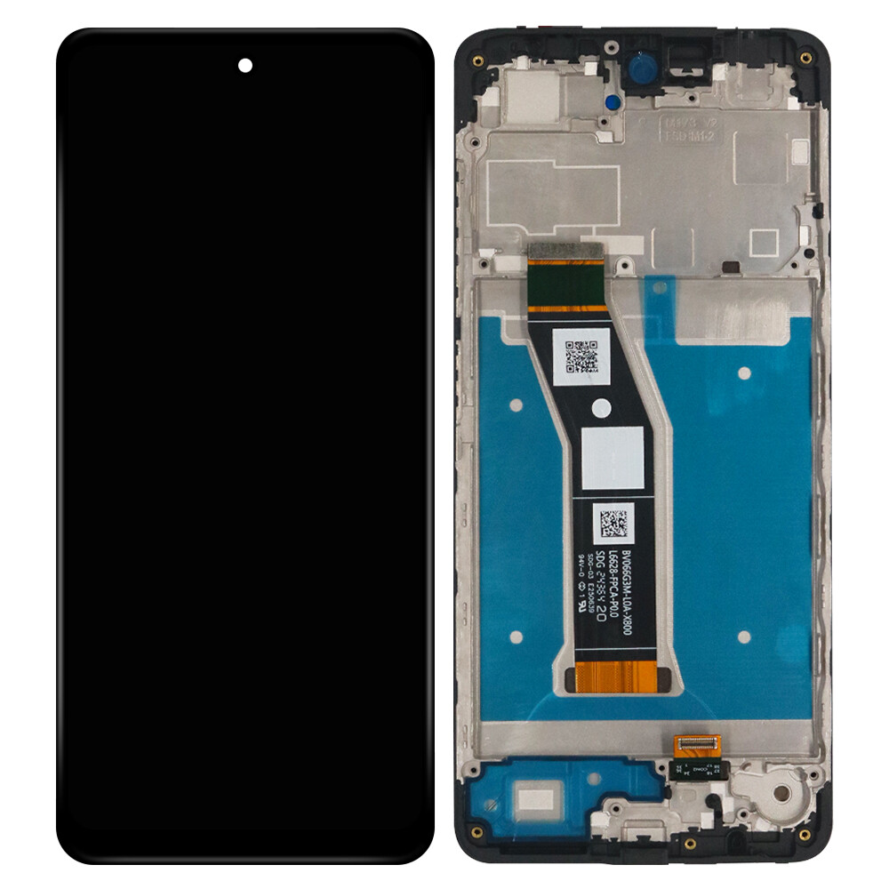 ARSSLY Display LCD für Moto E14 Bildschirmersatz für Motorola Moto E14 XT2421 6,56 Zoll LCD Bildschirm Touchscreen Digitizer Komplettset mit Werkzeug, Schwarz