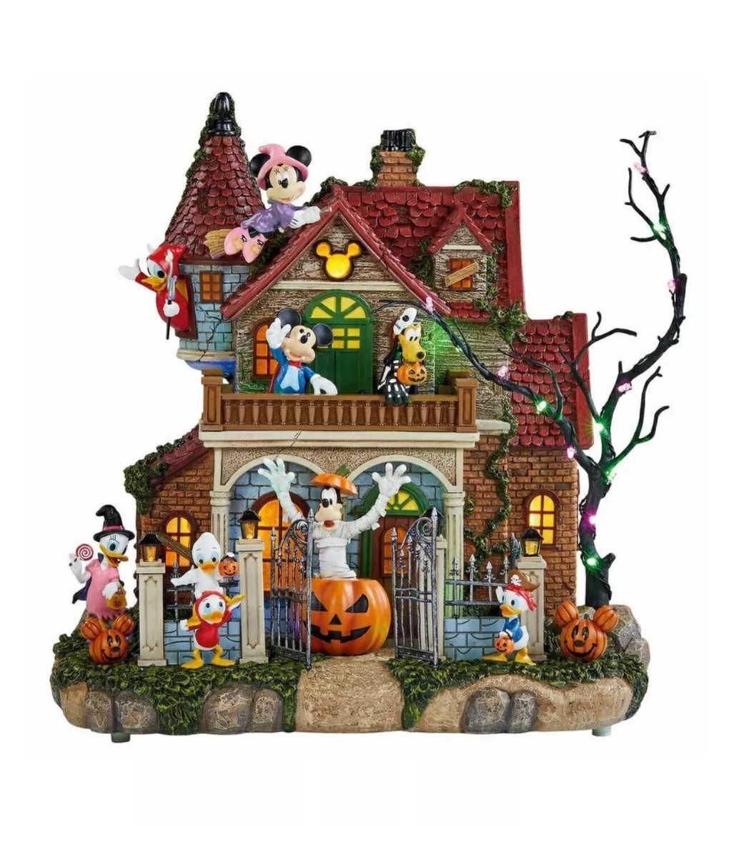 【Disney】ハロウィンハウス オブジェ ライト付【SALE】 Disney Haunted Party House with Lights & Music | eBay