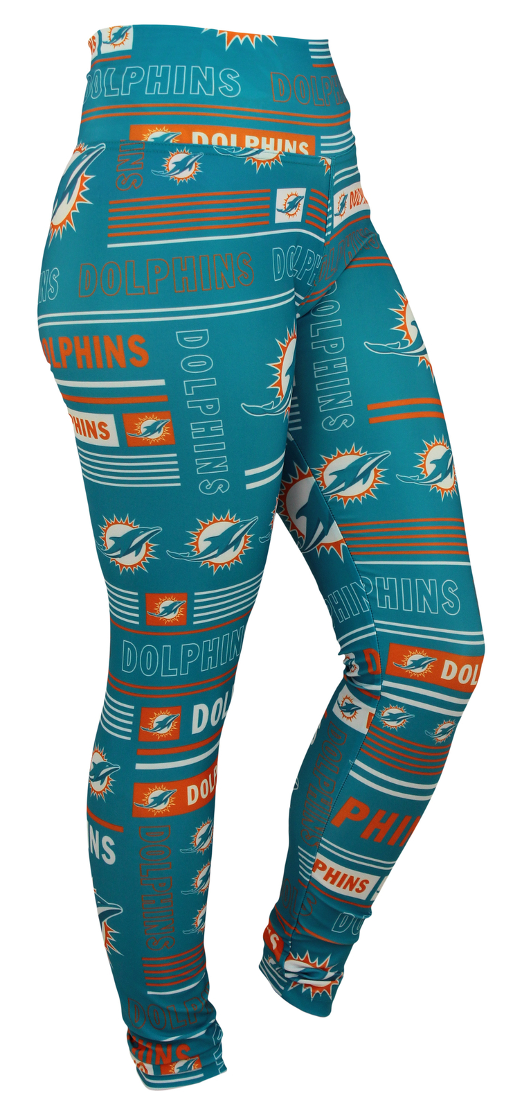 Леггинсы для женской команды Zubaz NFL Miami Dolphins