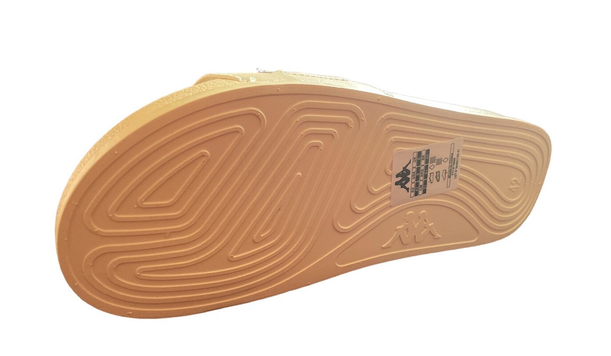 KAPPA 222 Banda Adam 15 Slides Lt Beige/Dk Almond/Blue Ash  display picture 1