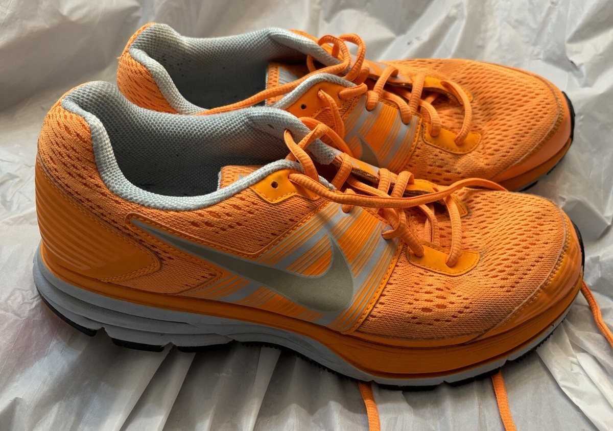 Nike Running Zoom Pegasus 29 Training Shoes Women US 10 Neon Orange Gray