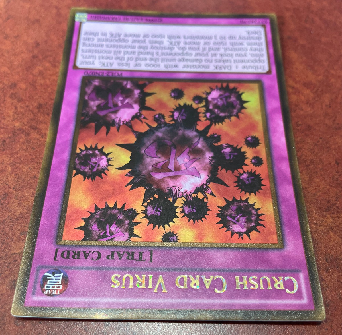 crush card virus gold rare Yu-Gi-Oh! Crush Card Virus PGL2-EN070 1st Edition Gold Rare NEAR MINT/MINT