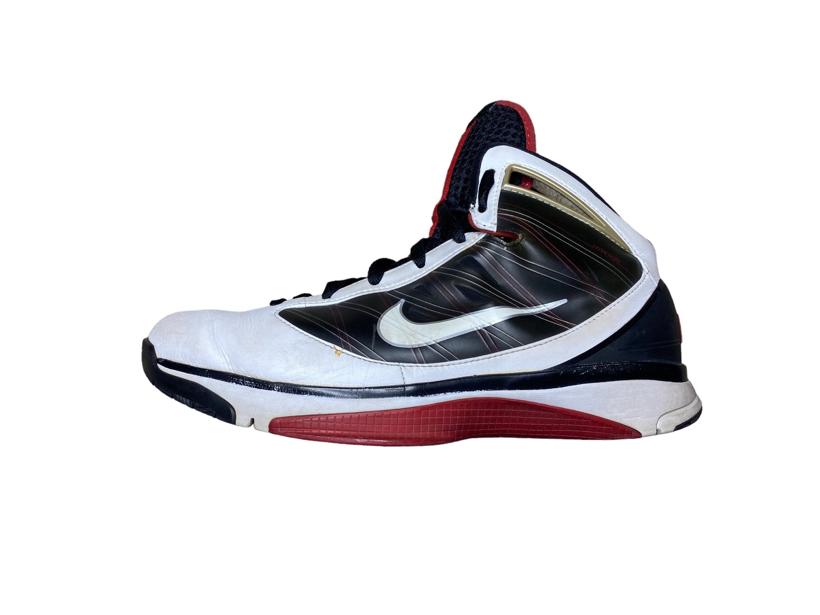 Nike Hyperize TB Black White Red Basketball Shoes Men… Gem