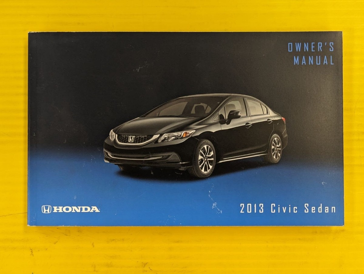 2013 Honda Civic Sedan Owner's Owners Manual OEM | eBay