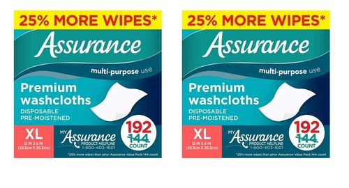 Paños desechables Assurance Premium XL, 192 unidades - paquete de 2 - 25% más - Imagen 4 de 24