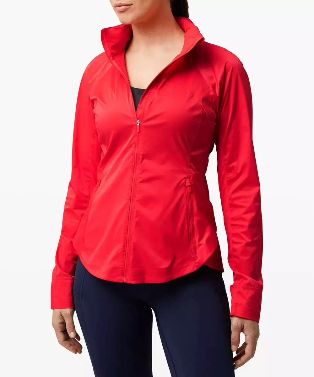 NWT Lululemon Goal Smasher Jacket ~size：4~Carnation Red