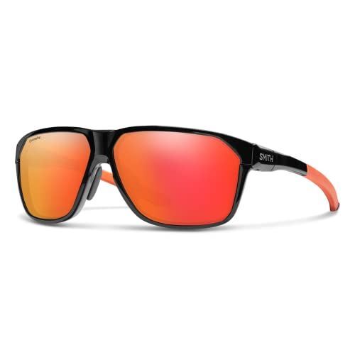 Smith Leadout PivLock Sunglasses Black Cinder Brown Orange