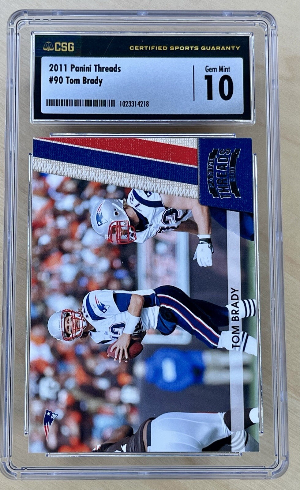 2011 Panini Threads Football #90 Tom Brady CSG 10