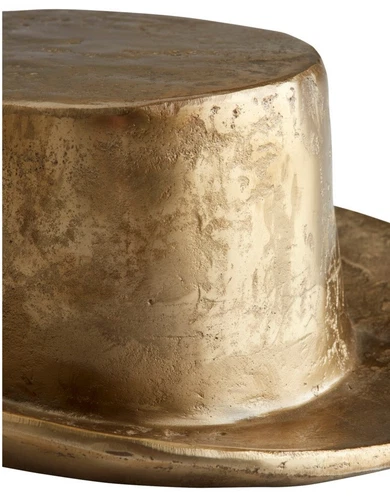 Top Hat Monopoly Game Token Figurine Aged Brass Finish Iron Figurine Statue  - Picture 3 of 4