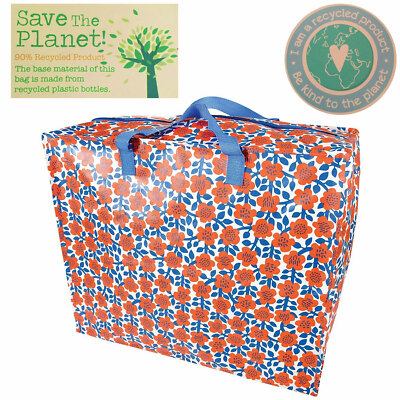 XXL Riesentasche Jumbo Bag Blume Blau Big Transporttasche Einkaufstasche  Shopper