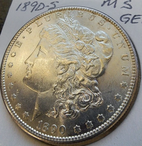 1890-S Choice Gem BU Morgan Silver (90%) Dollar Gorgeous Bright! $Silver Value