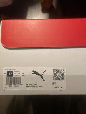 Brand New Pokémon x PUMA Pikachu RS-X Collaboration Sneakers