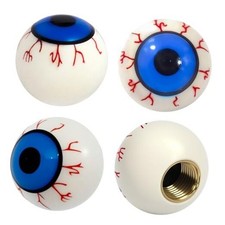 Car Tire Valve Stem Caps 4 Pack, Valve Stem Covers with Funny Shape Eyeball