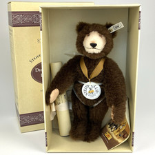 Steiff Dicky Braunbar 1935 Replica Dunkelbraun 1996 Club Edition 32cm 420078