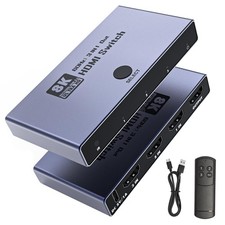 HDMI 2.1 Switch 3 in 1 Out, 8K 60Hz 4K 240Hz/120Hz 48Gbps, HDMI Switcher with...