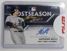 2023 Topps Anthony Rizzo Postseason Performance Auto /50 N.Y. Yankees ⚾🧢⚾🧢⚾
