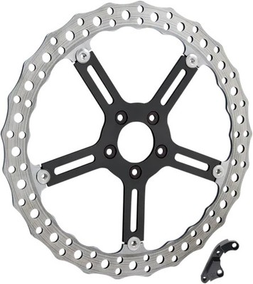 AN Big Floating Jagged Brake Rotor Kit 15in Lt Hub Harley Breakout CVO 16-17