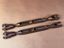 Pair Vintage 3/8 Bronze Brass Turnbuckle Mari...