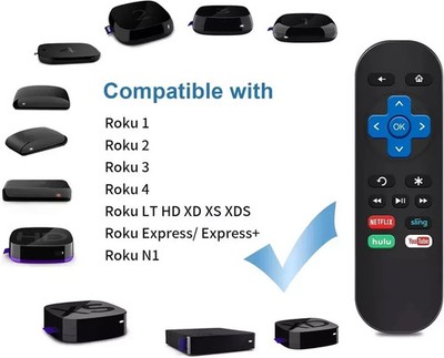 Universal Ersatz neue Fernbedienung für Roku Express, für Roku Premie UK