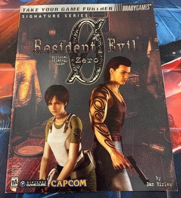 Resident Evil Zero Official Game Strategy Guide GameCube Brady Games With Poster