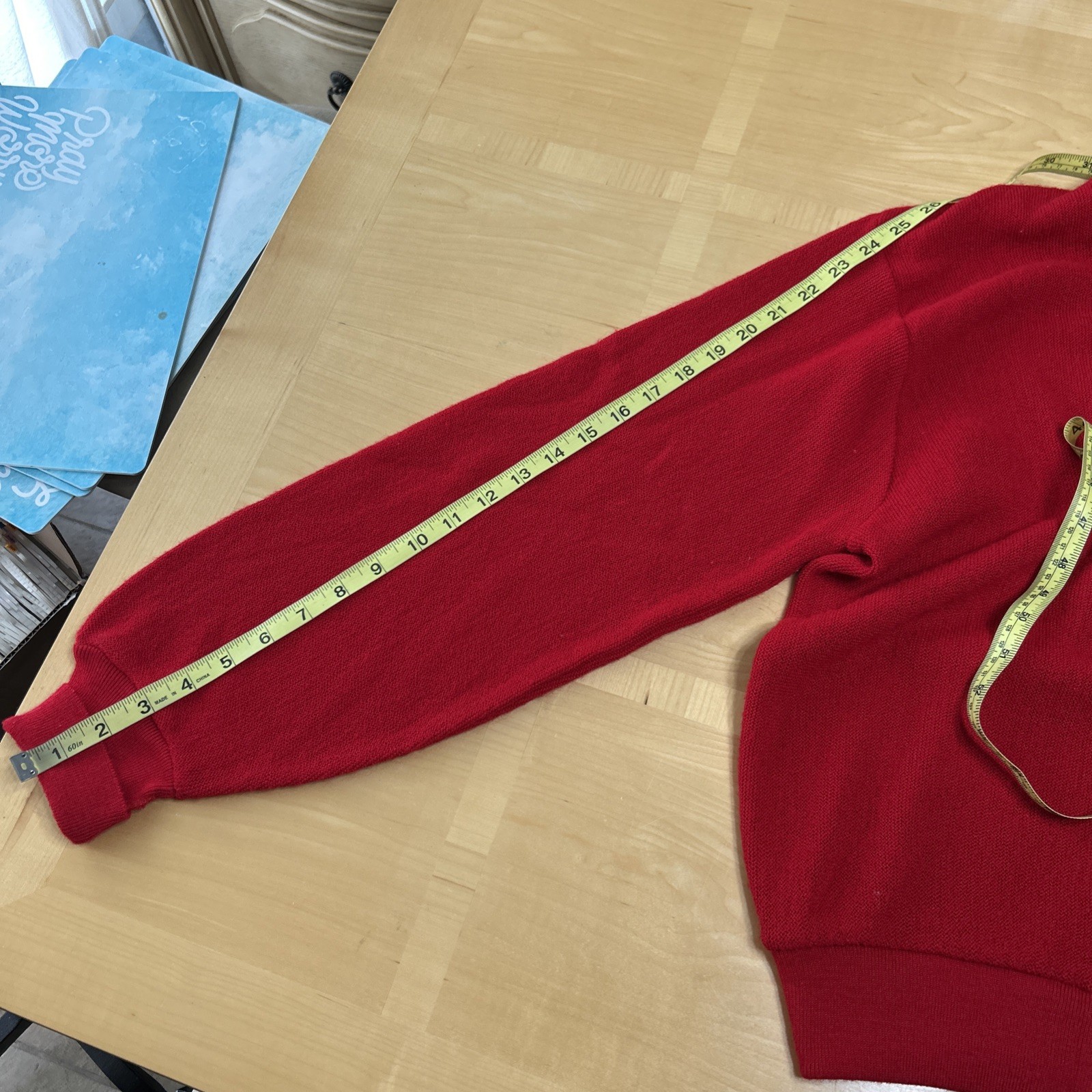 Izod Lacoste Vneck Cardigan Large Mens Red Sweater Button thumbnail 9