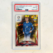 2024 Topps Chrome Uefa Euro - National Debut Cole Palmer #88 Red