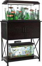 20-29 Gallon Aquarium Stand Metal Frame Fish Tank Stand with Cabinet Storage, fo