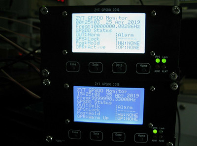 Upgraded Trimble ZYT-GPSDO-1 LCD 10MHz 1PPS OCXO GPS Disciplined Oscillator @