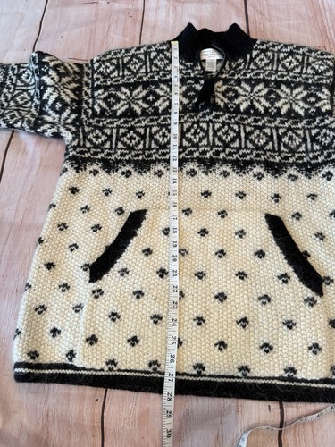 Vintage Mohair Jones New York Sport Gr. Medium Mohair Wolle Reißverschluss Pullover - Bild 7 von 8