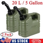 2 Pack Fuel Caddy Diesel Tank 20 L/5 Gallon Portable Fuel Storage Container Can
