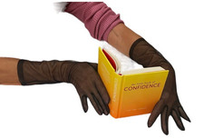 Black Sheer Nylon Gloves Sweet Intimate, And Playful     NWT