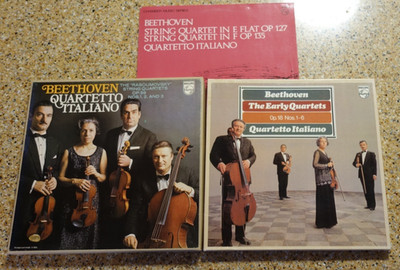 3 Album Lot - Beethoven String Quartets - Quartetto Italiano- Philips-Stereo