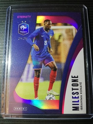 25-26 panini Eternity Bleus Konate /25 Magenta Milestone Team France  