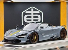 Super Rare Dino Model 118 Vorsteiner Mclaren 720s Chicane Gray Limited