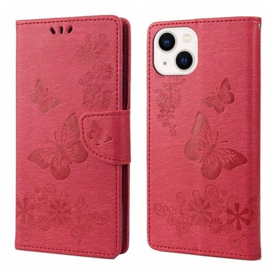 Für iPhone 14 Plus Handyhülle Leder mit horizontaler Vibration gof