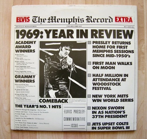 ELVIS PRESLEY Memphis Record RCA 6221-1-R  double LP  NM
