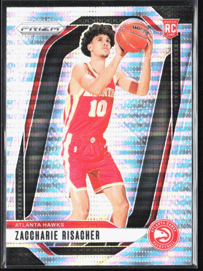 2024-25 Panini Prizm Zaccharie Risacher Pulsar Rookie #265 Hawks