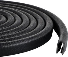 Rubber Edge Trim Guard 10Ft/3M, Adhesive Free Door Edge Protector, U Shape Edge