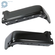 Steel Rear Step Bumper Face Bar Ends Fit For 2009-2014 Ford F150 Matte Black