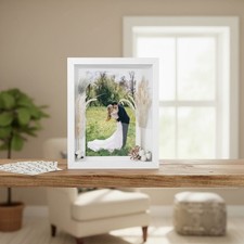 Classic 11x14 Shadow Box Frame for Graduation, Memories  Crafts - White